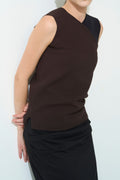 Minimal Shoulder Cut sew - BROWN
