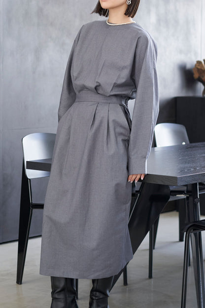 Rhombus Cocoon One piece - GRAY