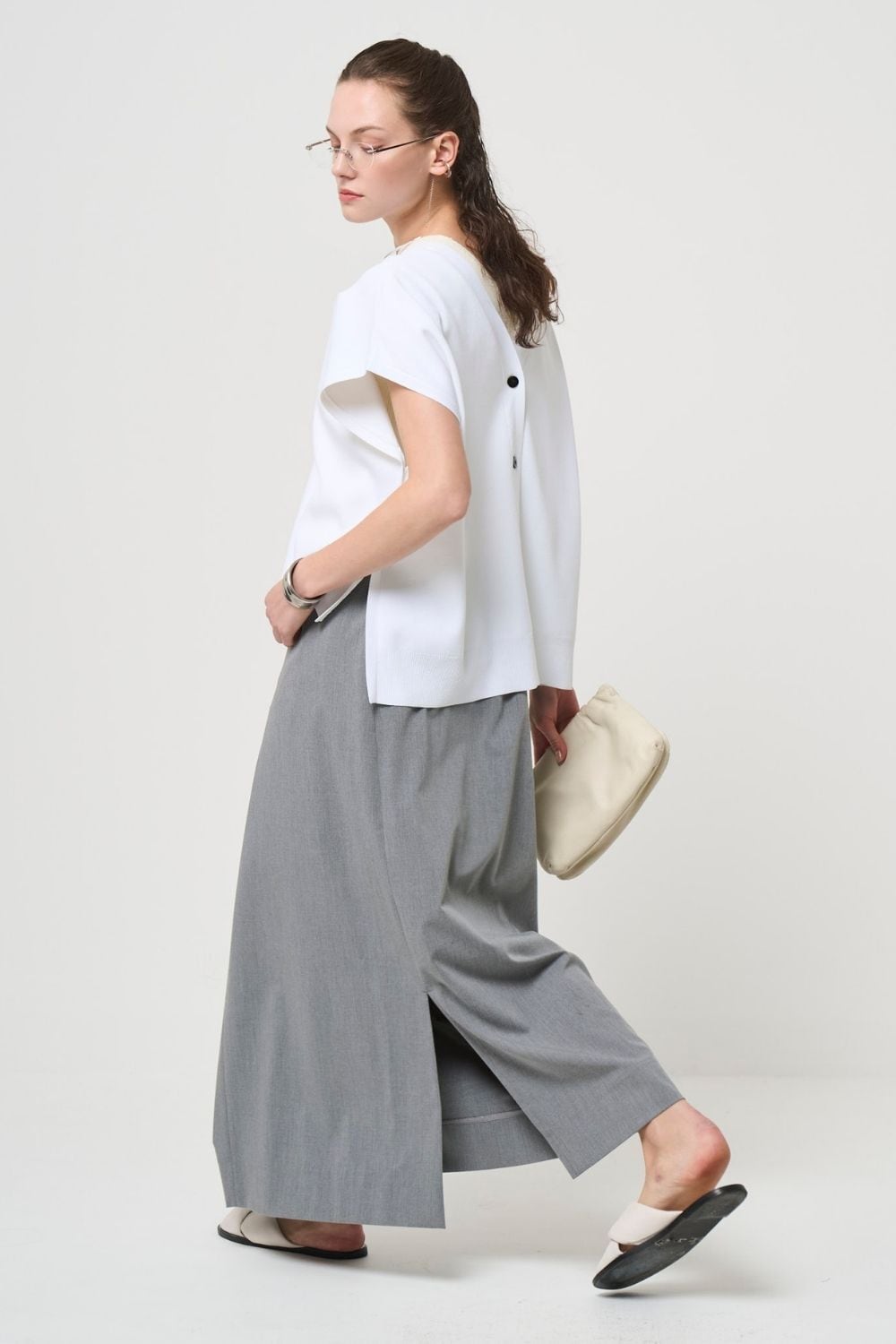 Odd Long Skirt - GRAY
