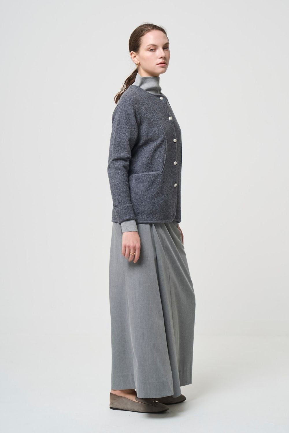 Relax Silk Jacket - GRAY