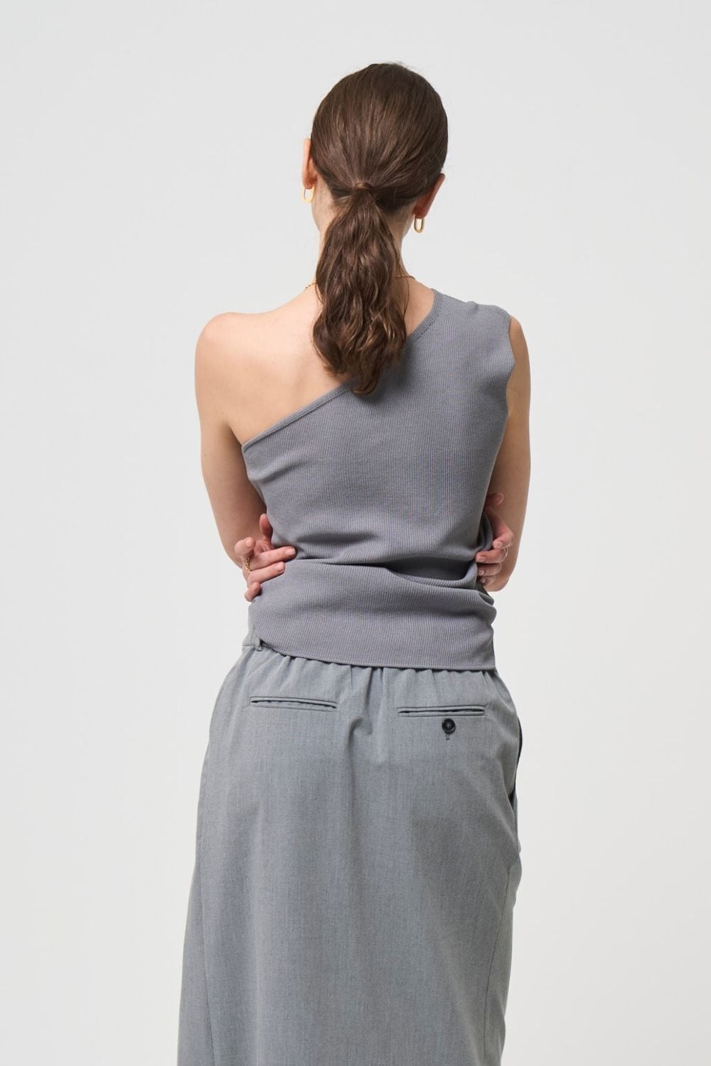Minimal Shoulder Cutsew - GRAY