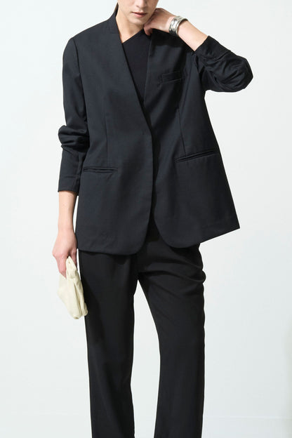Mood Jacket No-Collar - BLACK