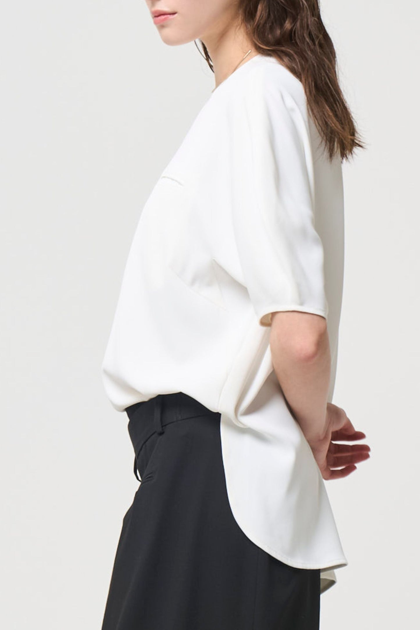Short Sleeves TOPS - WHITE