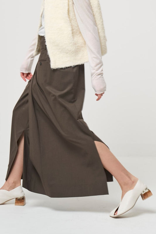 Odd Long Skirt - BROWN