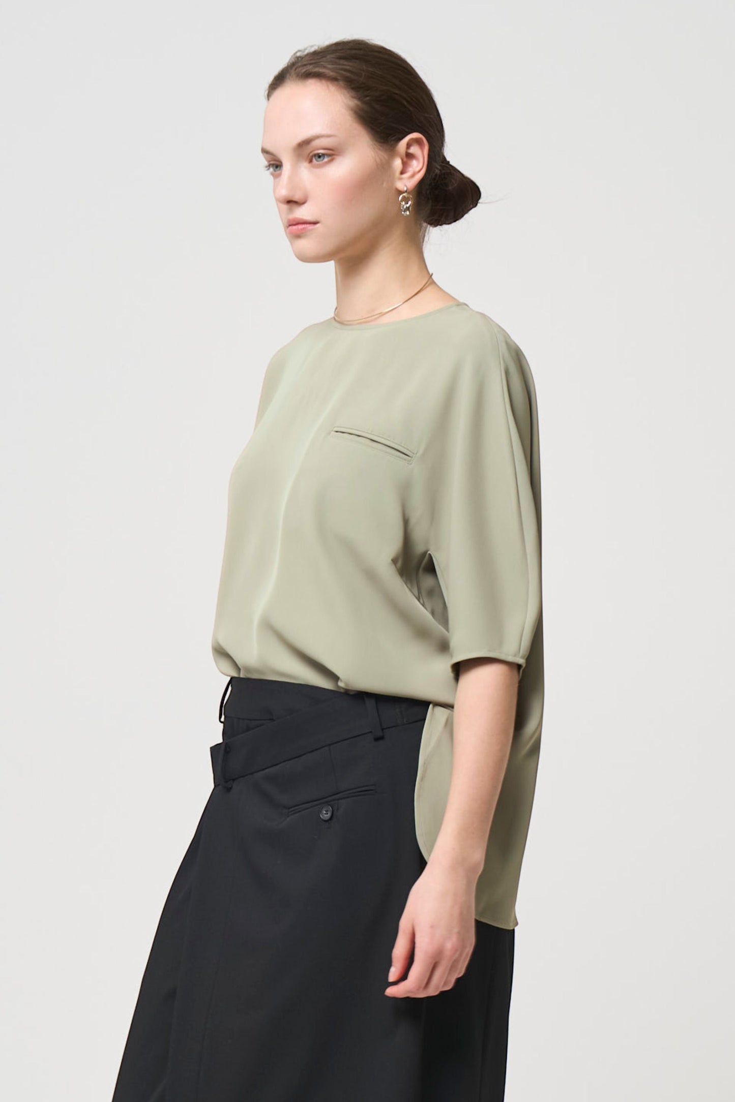 Short Sleeves TOPS - SAGE