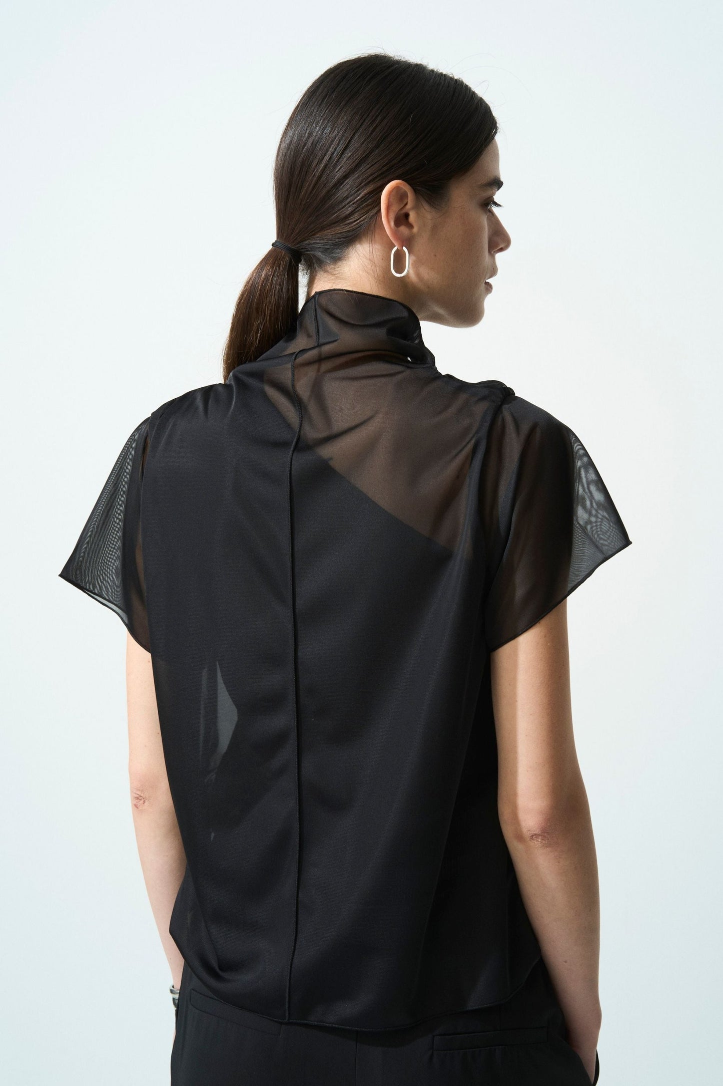 River Sheer Tops - BLACK