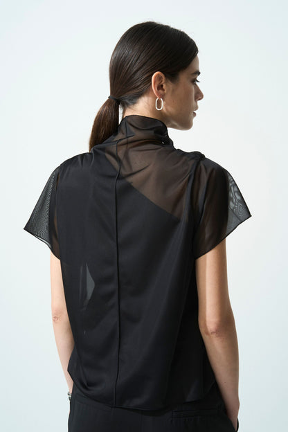 River Sheer Tops - BLACK