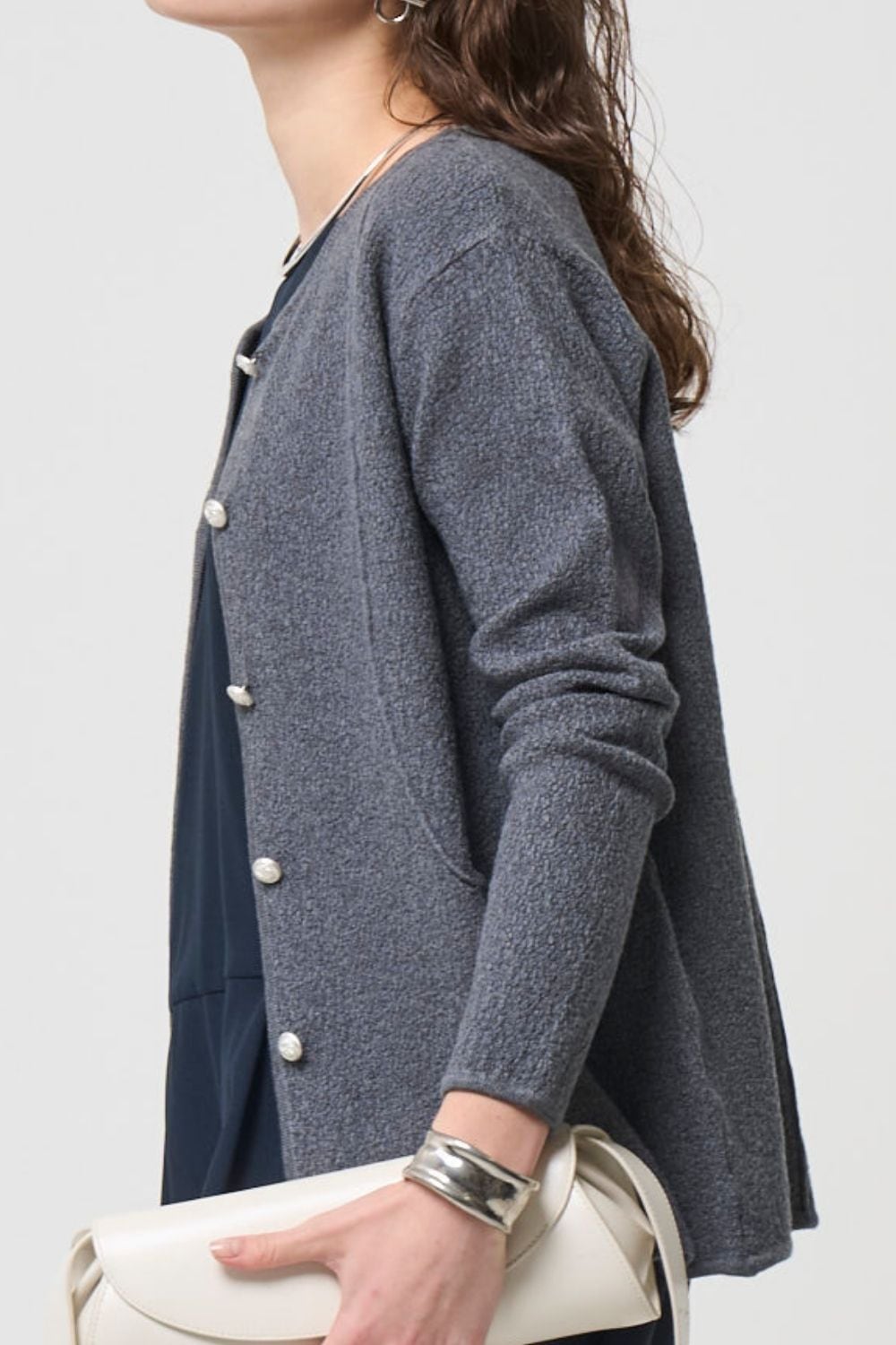 Relax Silk Jacket - GRAY