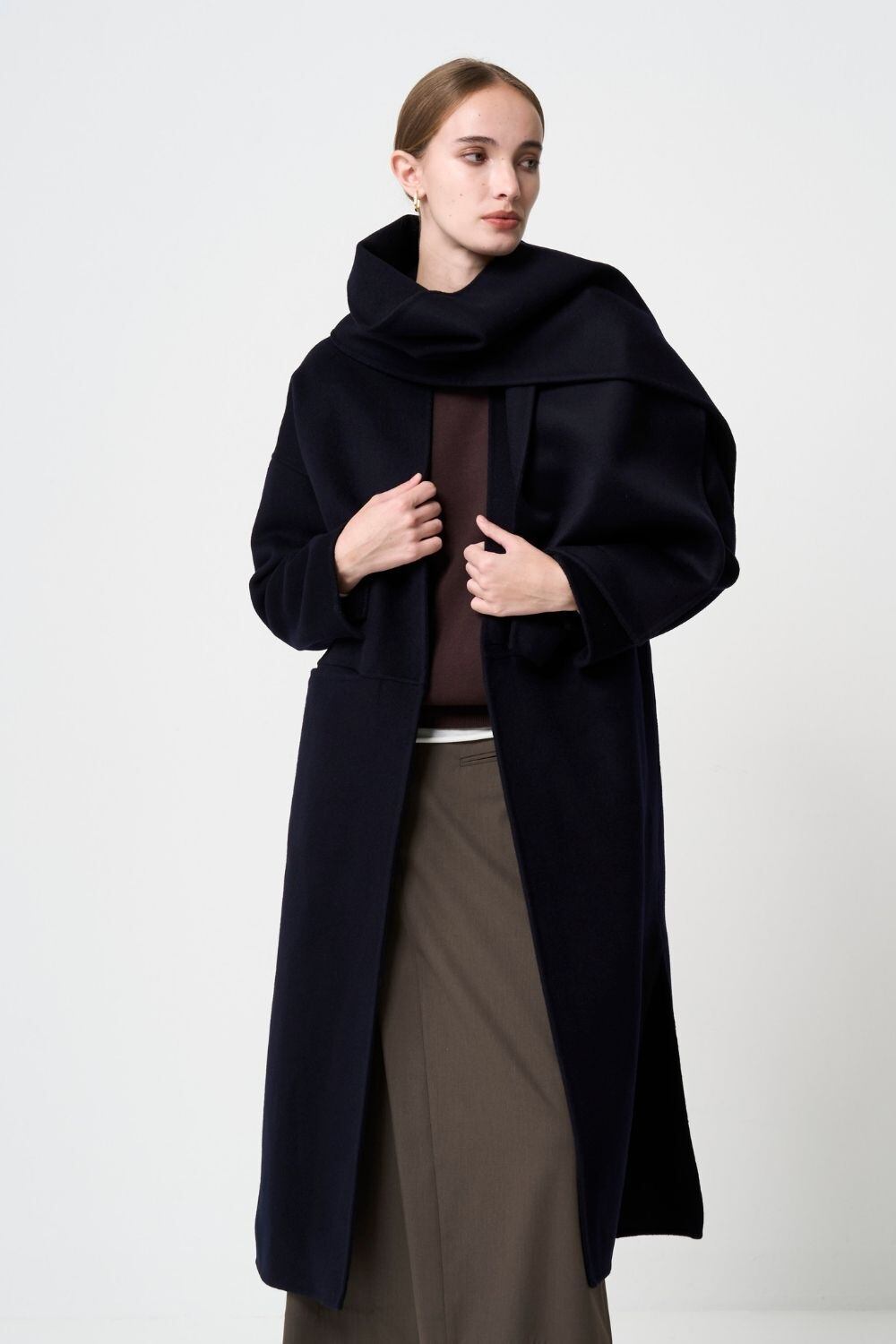 Wool River Tailored Coat - Dark Navy