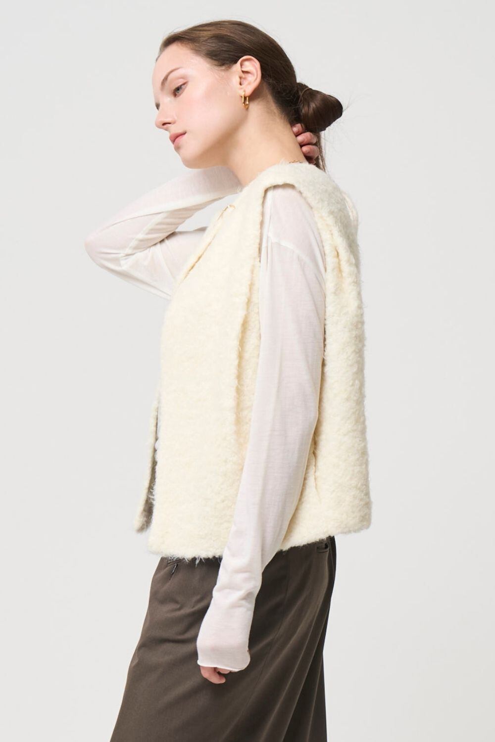 2way Boa Gilet - WHITE