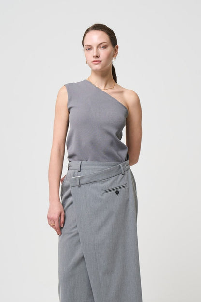 Minimal Shoulder Cutsew - GRAY