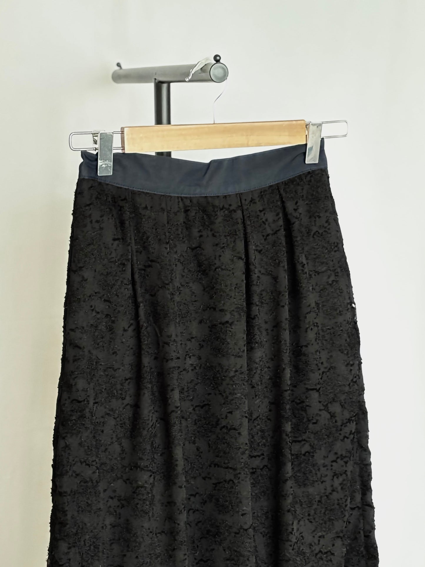 Rain Jacquard Skirt - BLACK