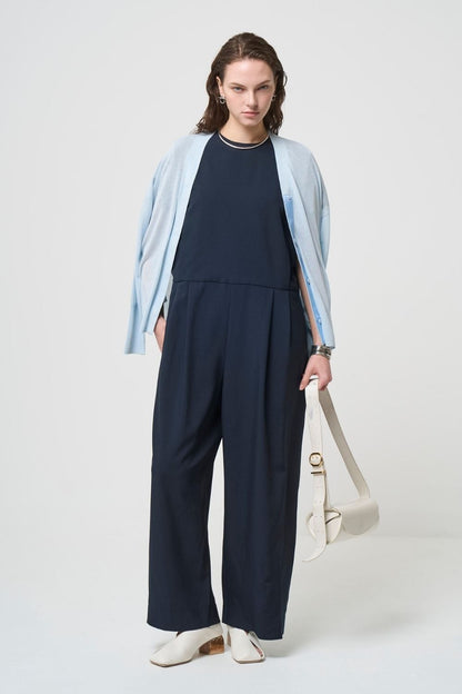 Breathable Cotton Cardigan - BLUE