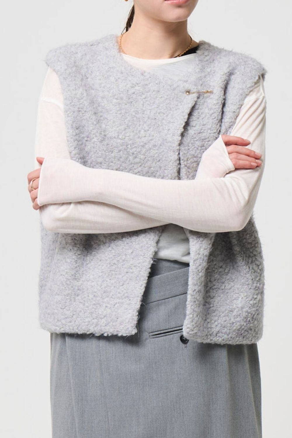 2way Boa Gilet - GRAY