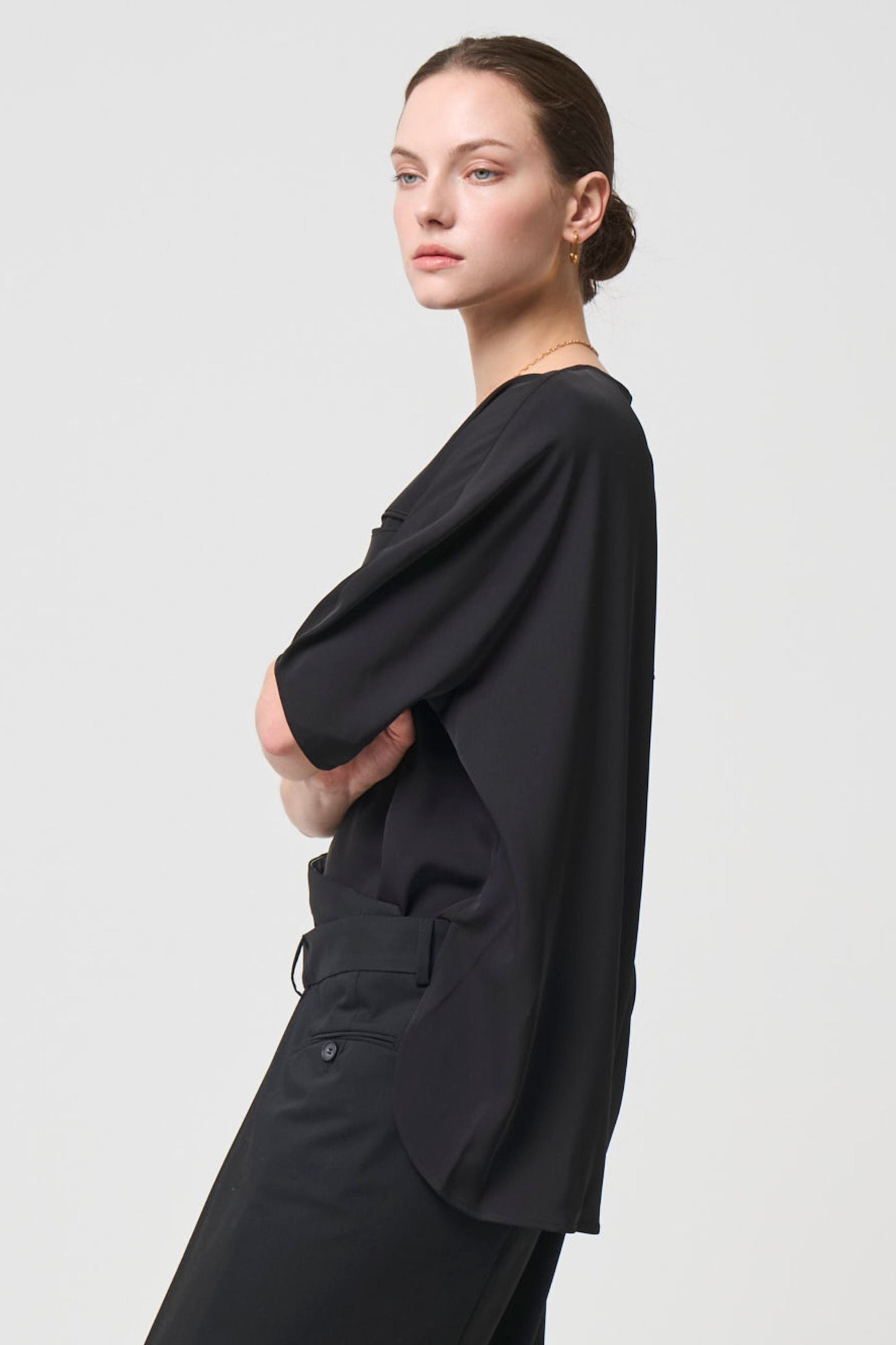 Short Sleeves TOPS - BLACK