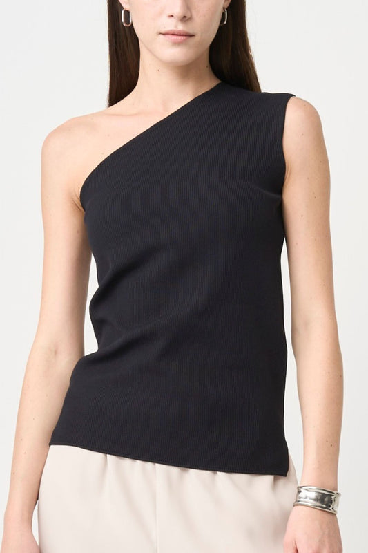 Minimal Shoulder Cutsew - BLACK