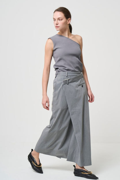 Minimal Shoulder Cutsew - GRAY