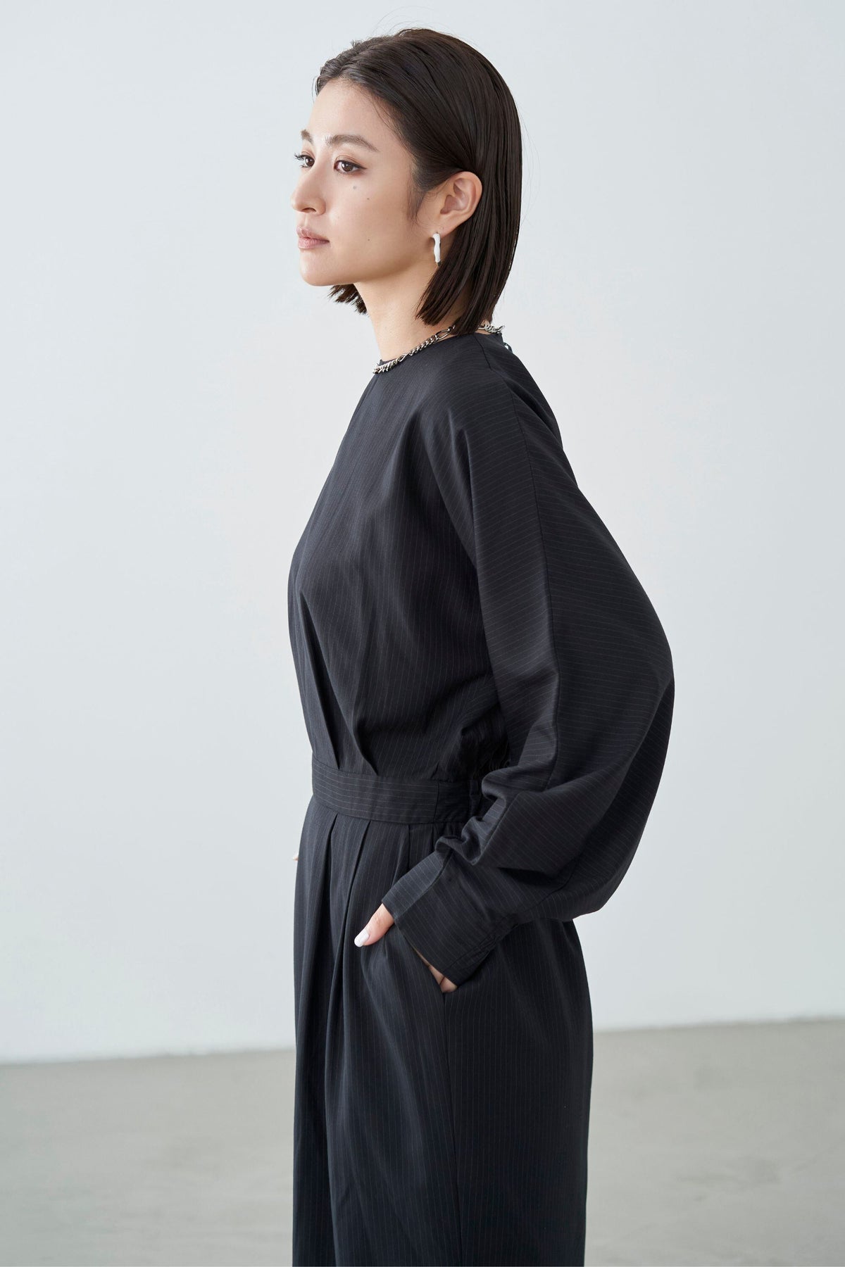 Rhombus Cocoon One piece - NAVY