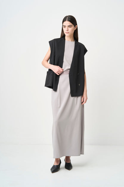 W Shape Gilet - BLACK