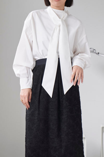 Ribbon Blouse - WHITE