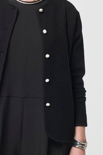 Relax Silk Jacket - BLACK