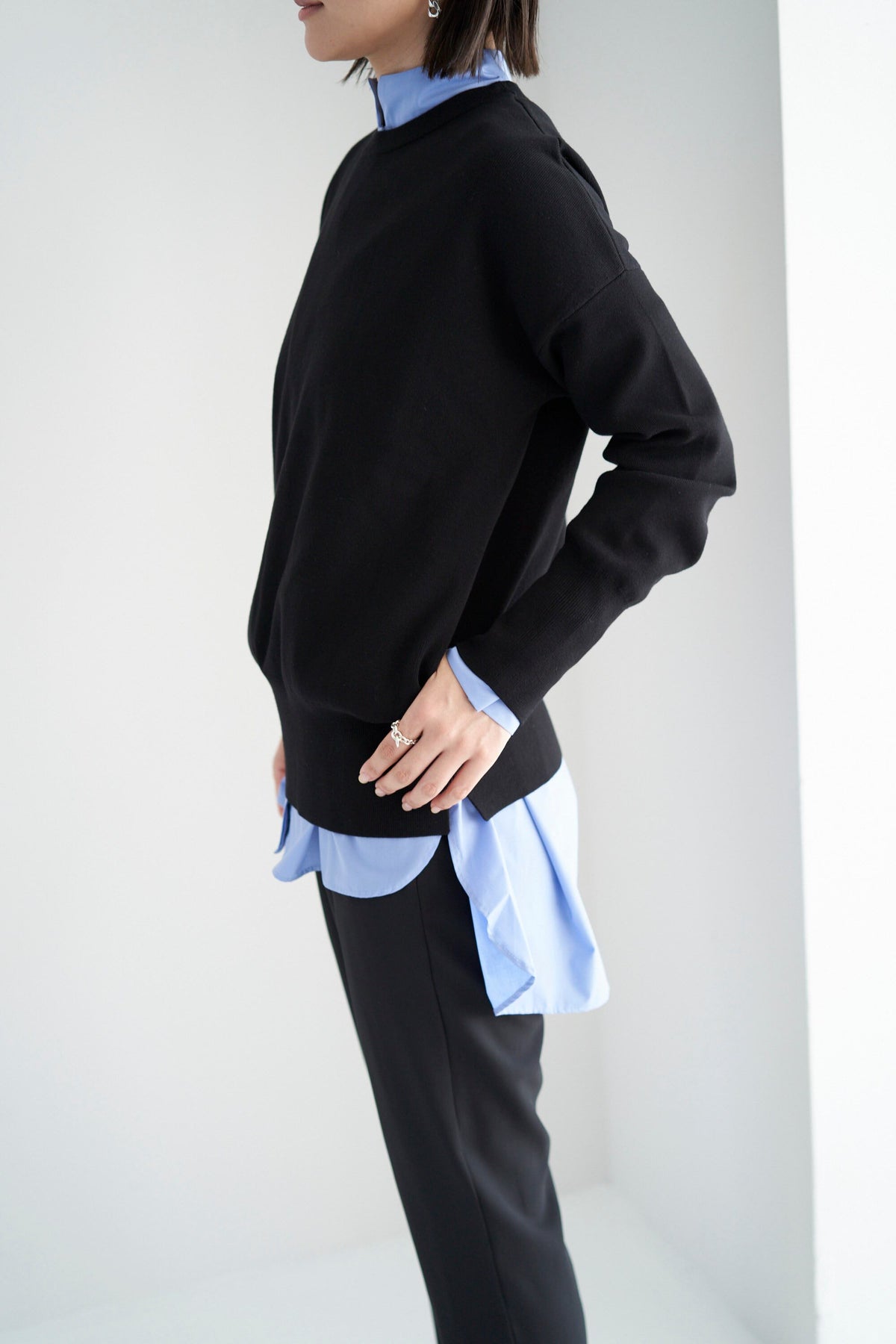 再入荷 Smooth Island Knit - BLACK