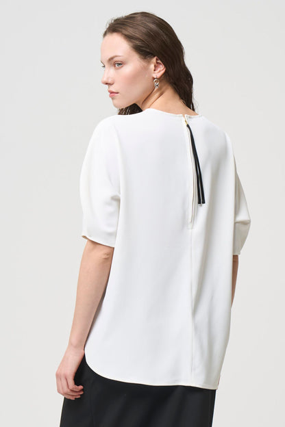 Short Sleeves TOPS - WHITE