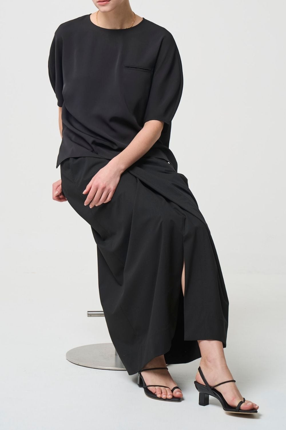 Odd Long Skirt - BLACK