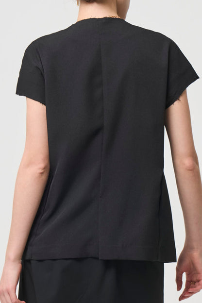 Short Sleeves Shirts Jacket - BLACK