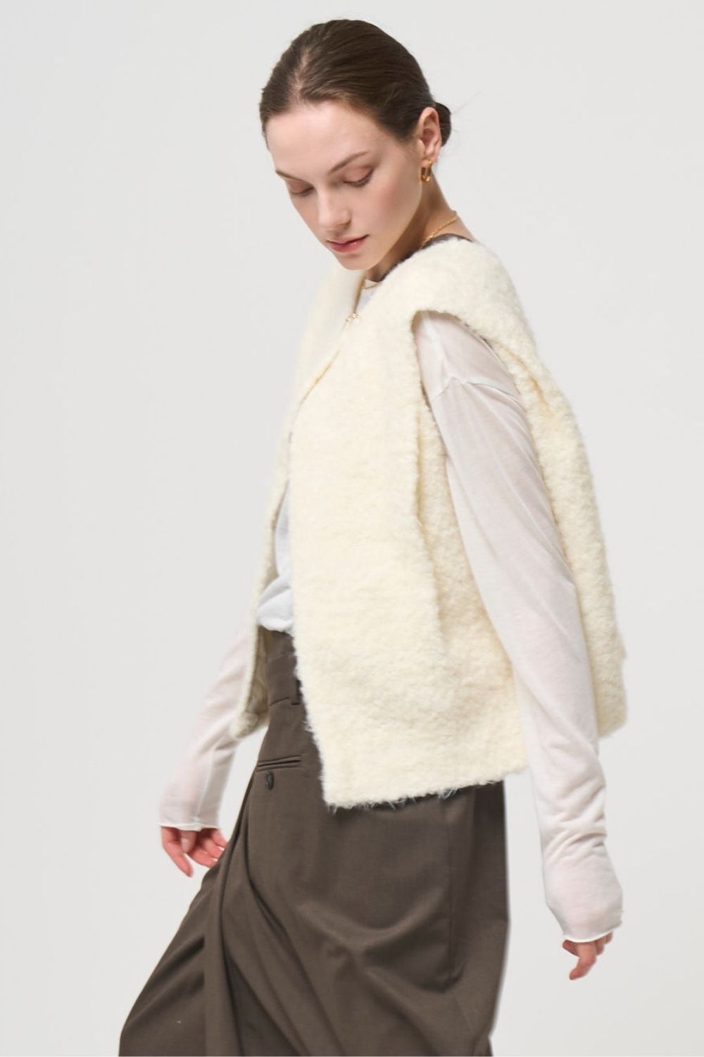 2way Boa Gilet - WHITE