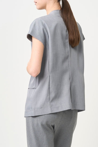 Short Sleeves Shirts Jacket - GRAY