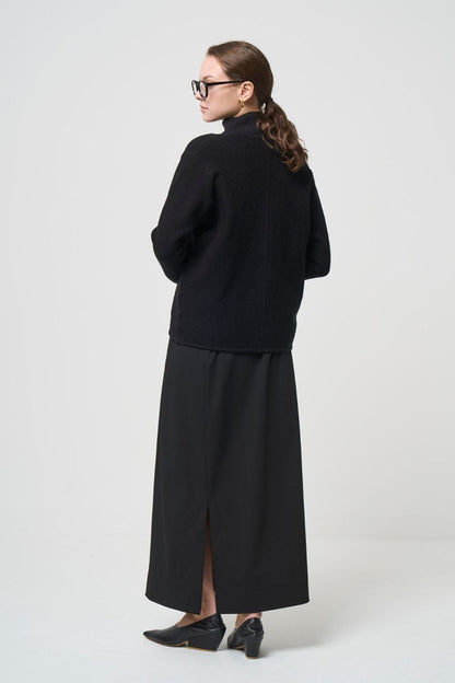 Relax Silk Jacket - BLACK
