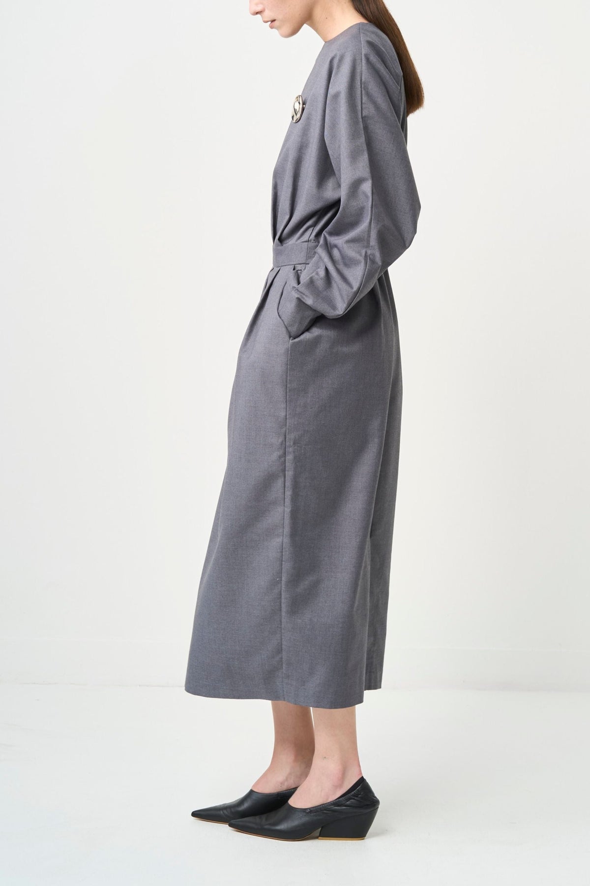 Rhombus Cocoon One piece - GRAY