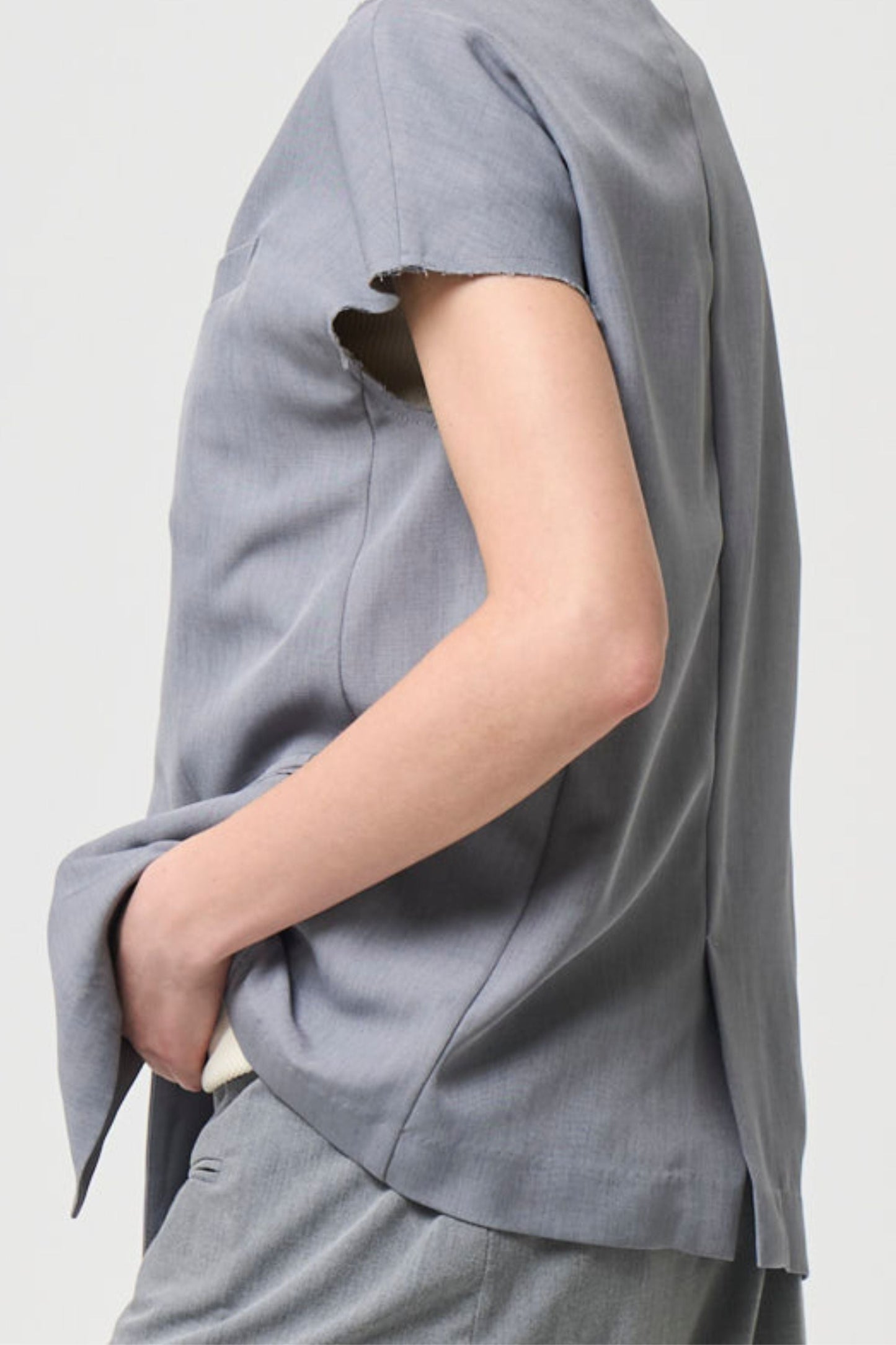 Short Sleeves Shirts Jacket - GRAY
