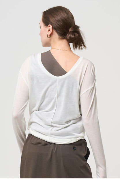 Minimal Shoulder Cutsew - SAND BEIGE