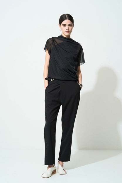 SIDE SLIT TAPERED GURKHA PANTS