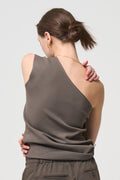 Minimal Shoulder Cutsew - SAND BEIGE