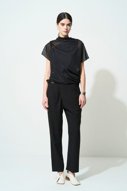 SIDE SLIT TAPERED GURKHA PANTS