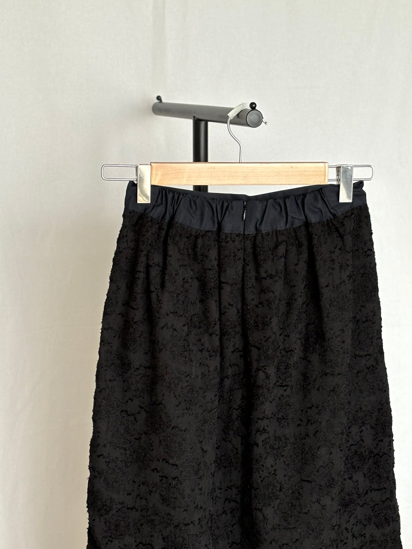 Rain Jacquard Skirt - BLACK