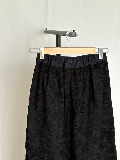Rain Jacquard Skirt - BLACK