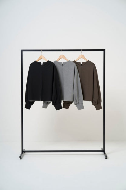 Mannish Pocket Tops - BLACK