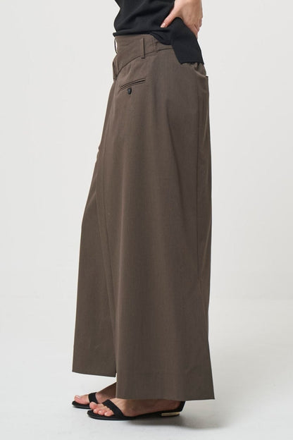 Odd Long Skirt - BROWN