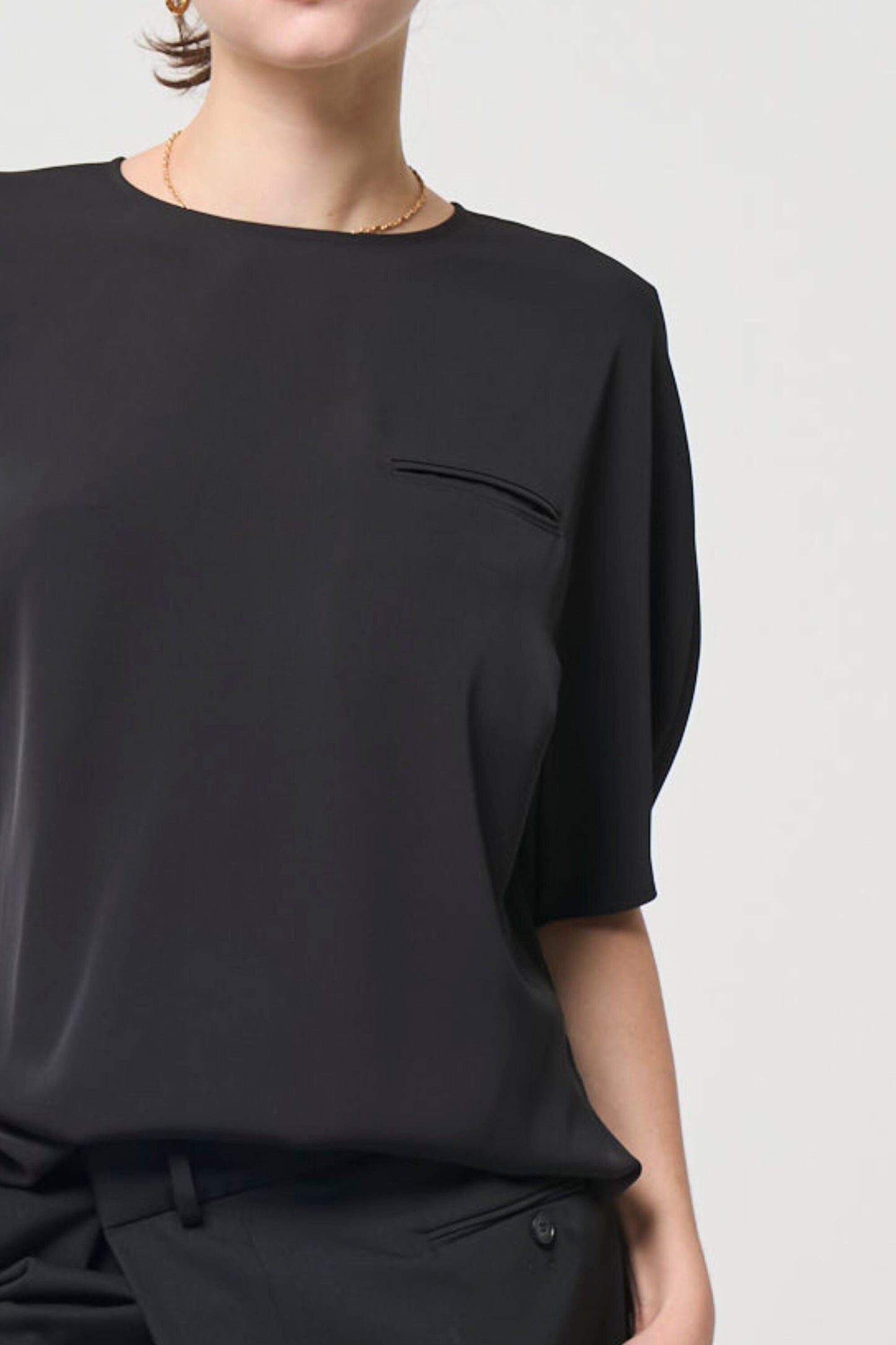 Short Sleeves TOPS - BLACK