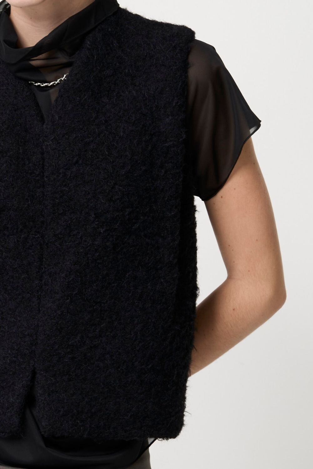 2way Boa Gilet - BLACK