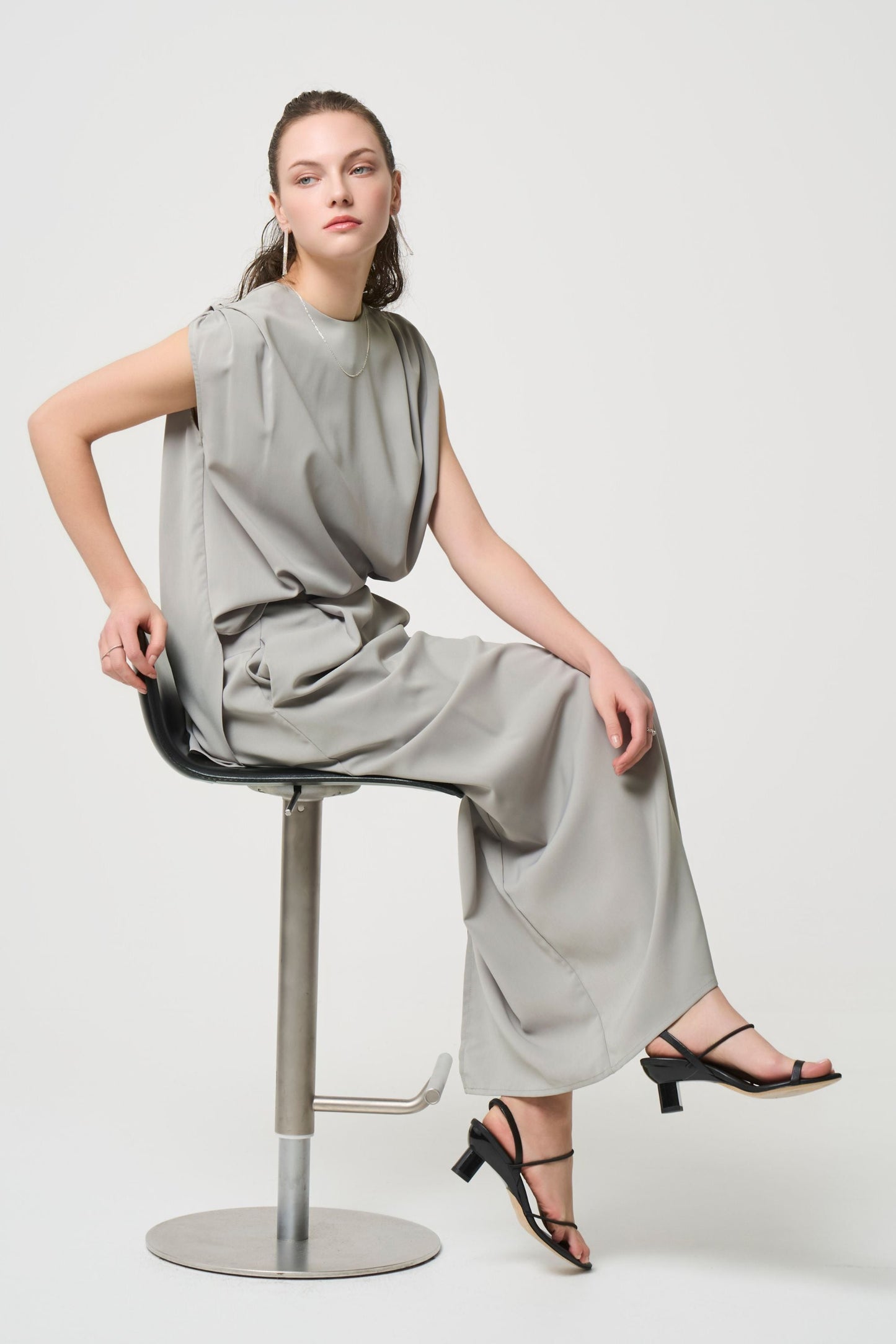 2way Long Straight Skirt - PISTACHIO GREEN