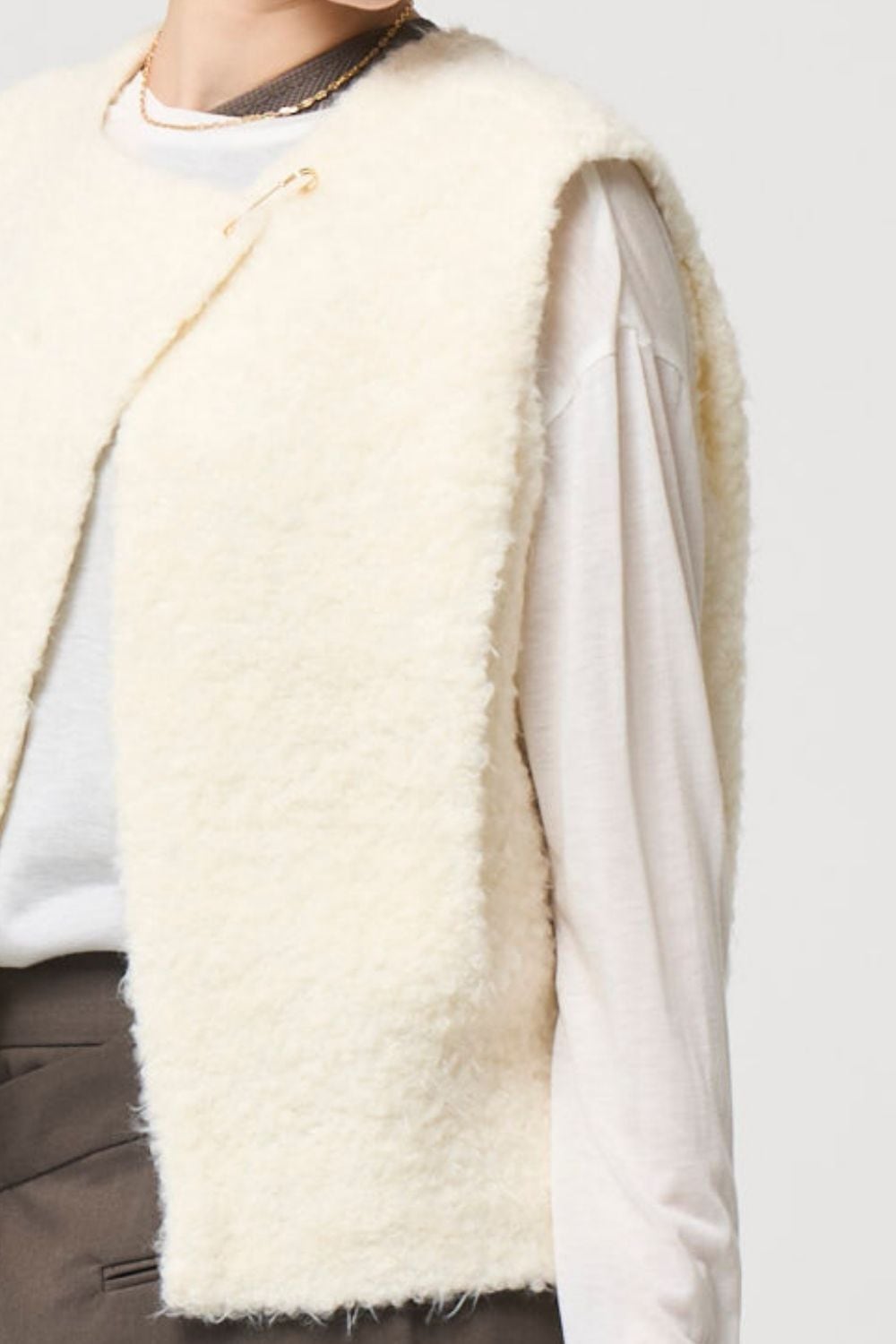 2way Boa Gilet - WHITE