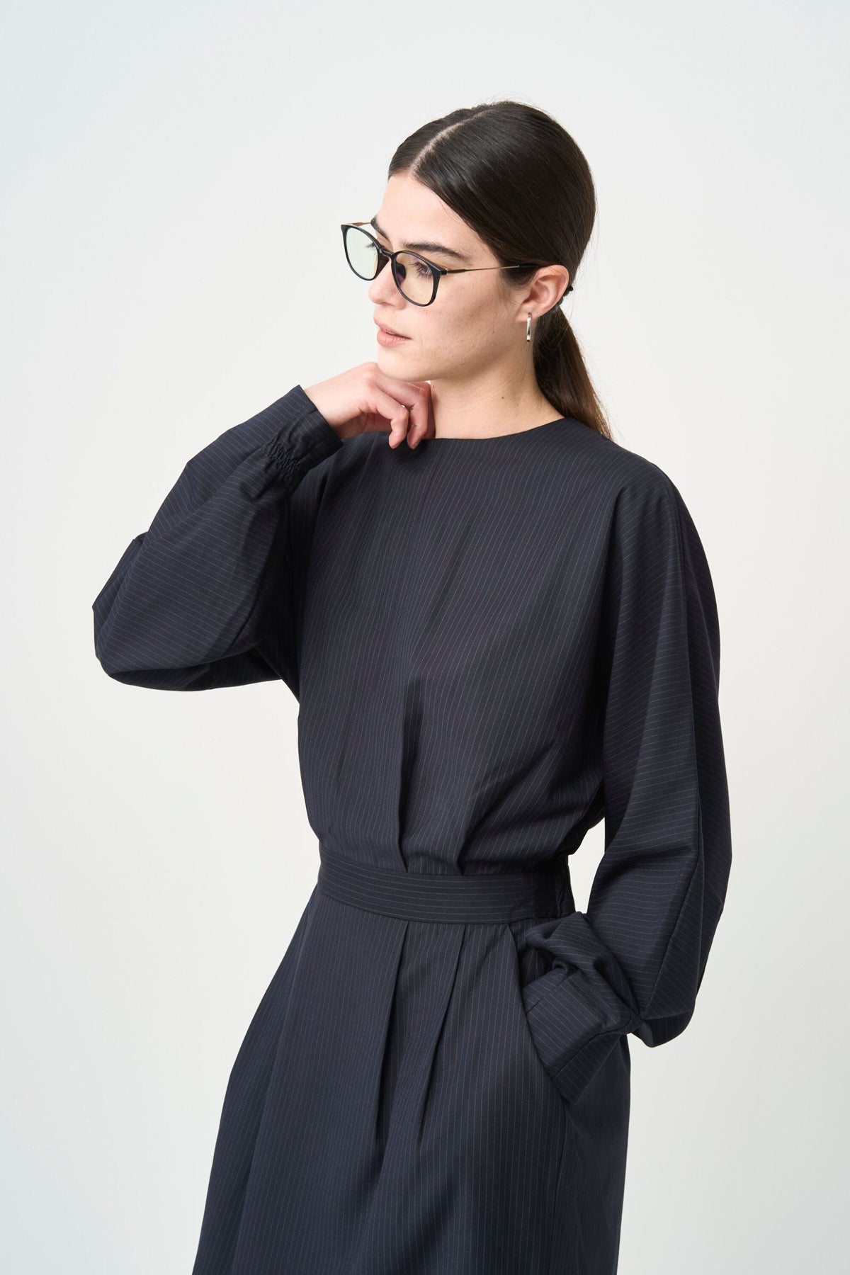 Rhombus Cocoon One piece - NAVY