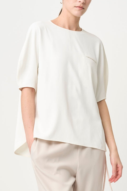 Short Sleeves TOPS - WHITE