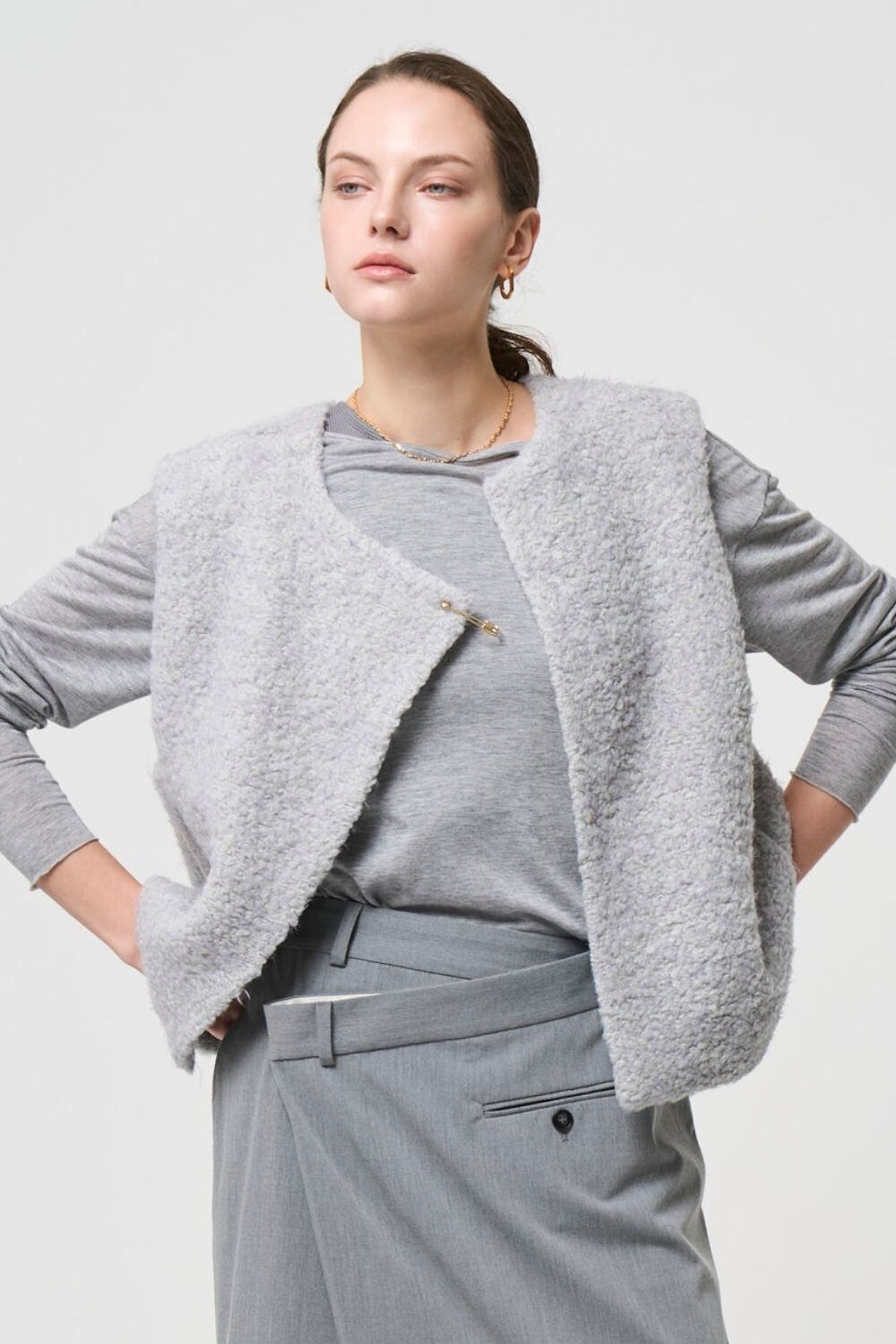 2way Boa Gilet - GRAY