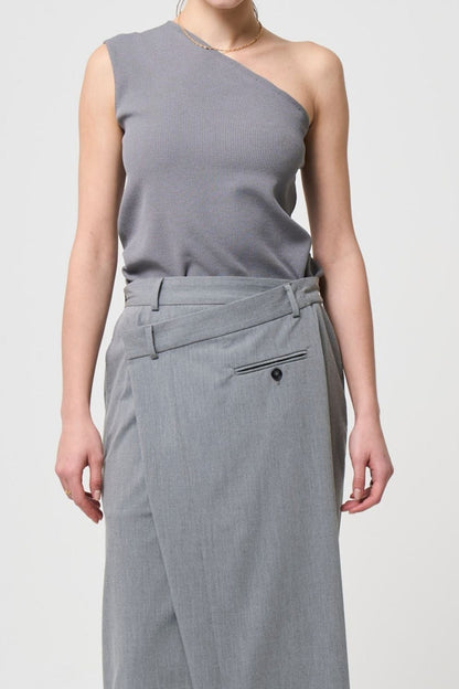 Minimal Shoulder Cutsew - GRAY